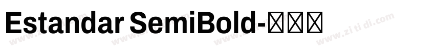 Estandar SemiBold字体转换